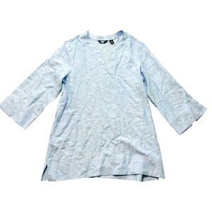 Lands End Womens Small Split Neck 3/4 Sleeve Tunic